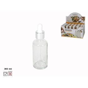 FRASCO CON CUENTAGOTAS 30 ML CRISTAL