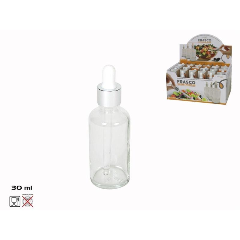 FRASCO CON CUENTAGOTAS 30 ML CRISTAL