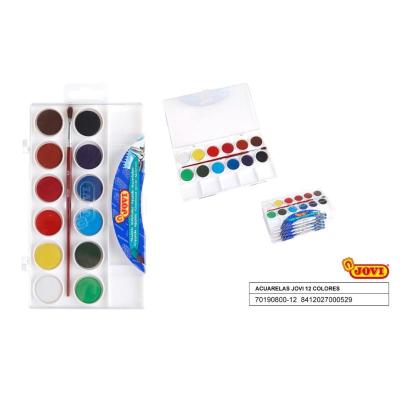 ACUARELAS 12 UDS PASTILLAS SURTIDO 800/12 JOVI