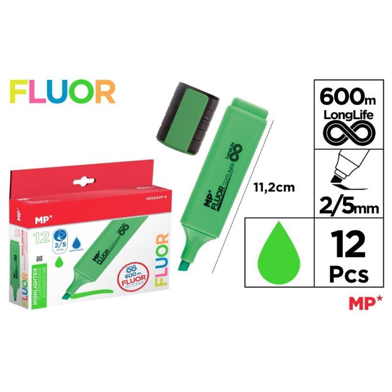 MARCADOR FLUORESCENTE VERDE