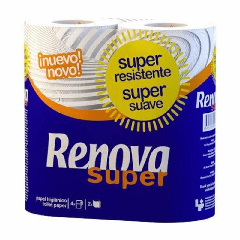 PAPEL HIGIENICO RENOVA SUPER X4 ROLLOS