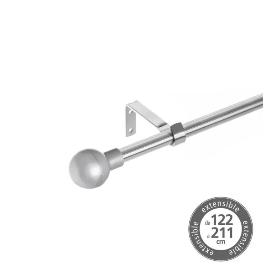 BARRA EXTENSIBLE 122-211 ABS-METAL PLATA