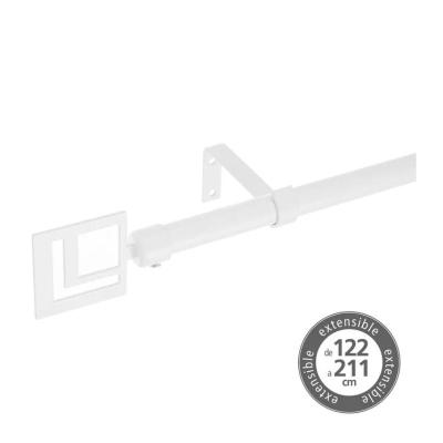 BARRA EXTENSIBLE 122-211 ABS-METAL BLANCO