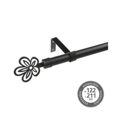 BARRA EXTENSIBLE 122-211 METAL NEGRO