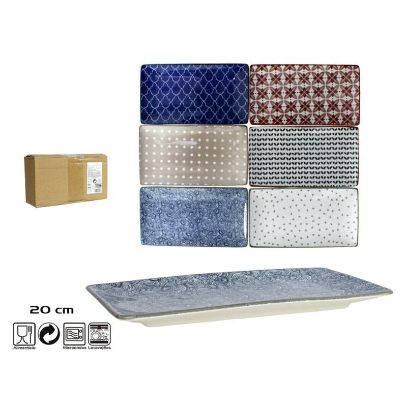 FUENTE RECTANGULAR 20 CM ROMA 6 SURT