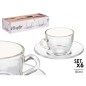 TAZA VIDRIO CAFE 85 ML CON PLATO