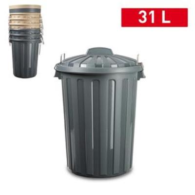 CUBO BASURA PLASTICO CITY 31 L. SURTIDO COLORES GM
