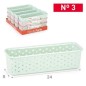 BANDEJA PLASTICO NATURE Nº3 SURTIDO COLORES VRM 24 X 8 CM.