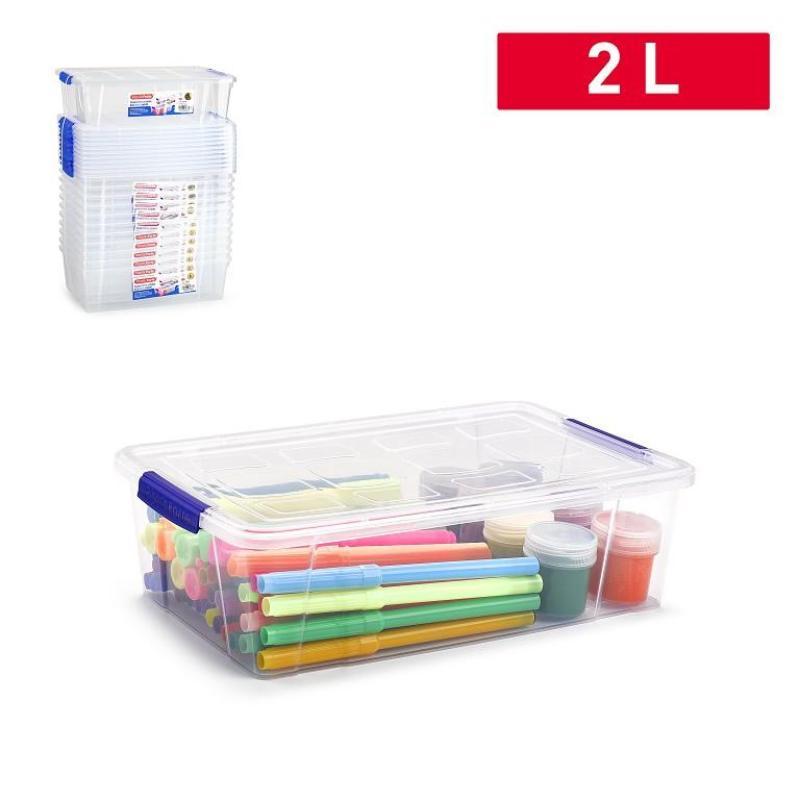 MINICAJA PLASTICO 2 LITROS 25.5X16.5X7.5 CM