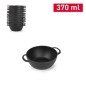 CAZUELA PLASTICO TASTY REDONDA NEGRO 370 ML.