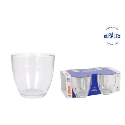 SET 4 VASOS TRANSPARTEN 160CC GIGOGNE