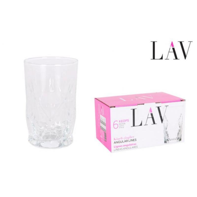 SET 6 VASOS 110 CC KEOPS