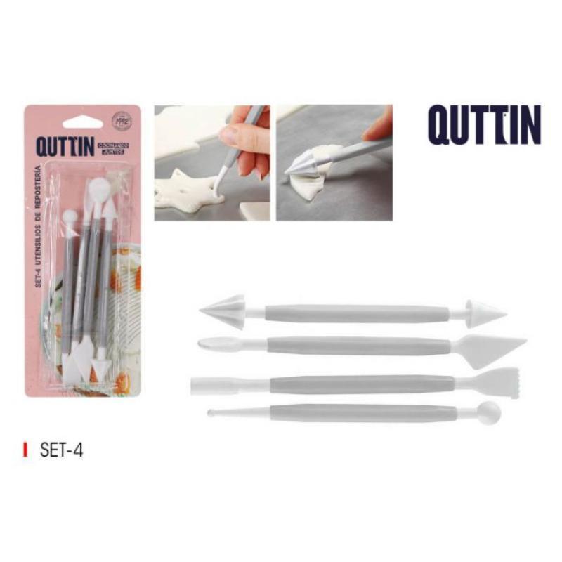 ESPATULAS DE REPOSTERIA 4 PCS QUTTIN
