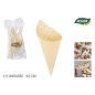 SET 5 CONOS MADERA 24 CM ALGON