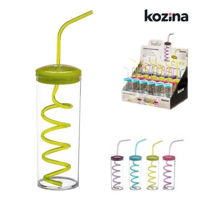 JARRA CON CAÑITA PLASTICO 330 ML