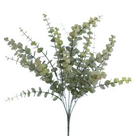 RAMO EUCALYPTUS VERDE FLOCADO