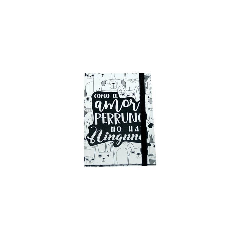 LIBRETA A6 AMOR PERRUNO RAYADA