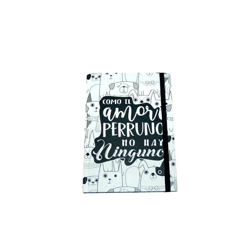 LIBRETA A5 AMOR PERRUNO RAYADA