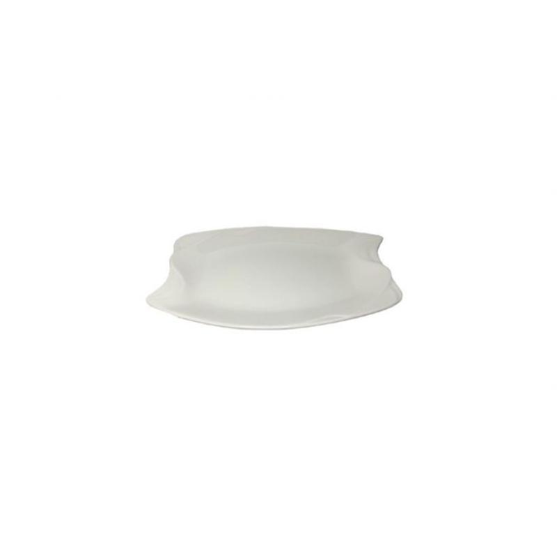 FUENTE BLANCA OVAL 26CM