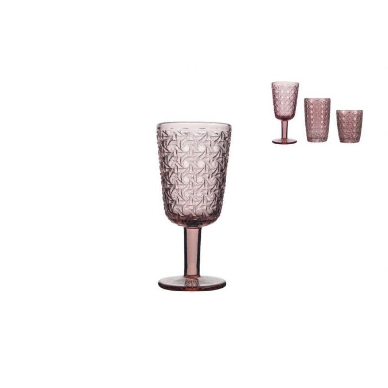 COPA CRISTAL CROSS 320 ML ROSA