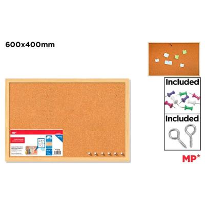 PIZARRA CORCHO DOBLE CARA 40X60 CM