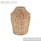 BOTELLA MIMBRE DEC NATURAL LIVING 28X36H CM