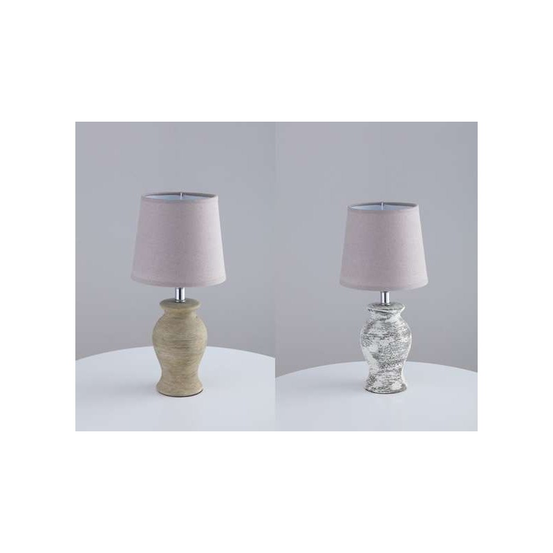 LAMPARA CERAMICA ( 2 COL) 43 CM