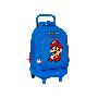 MOCHILA GDE C/RUEDAS COMPACT EXTRAIBLE SUPER MARIO PLAY 330X220X450 MM