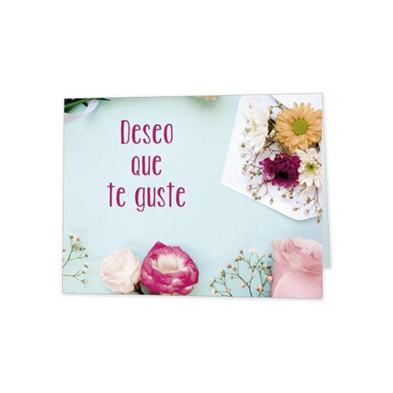 MINI CARD DESEO QUE TE GUSTE