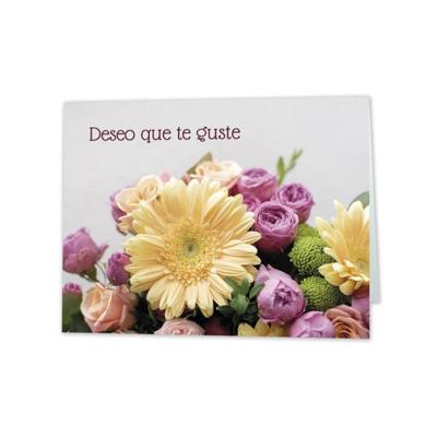 MINI CARD FLORES DESEO QUE TE GUSTE