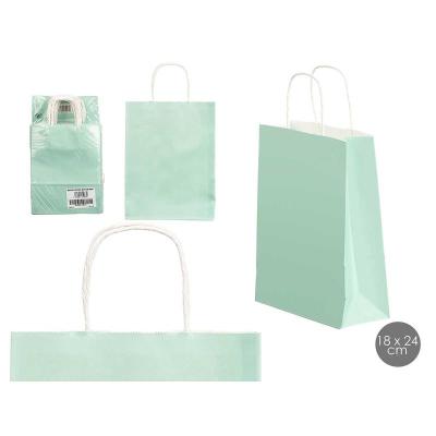 BOLSA PAPEL VERDE MENTE MINI 18X24 CM