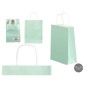 BOLSA PAPEL VERDE MENTE MINI 18X24 CM