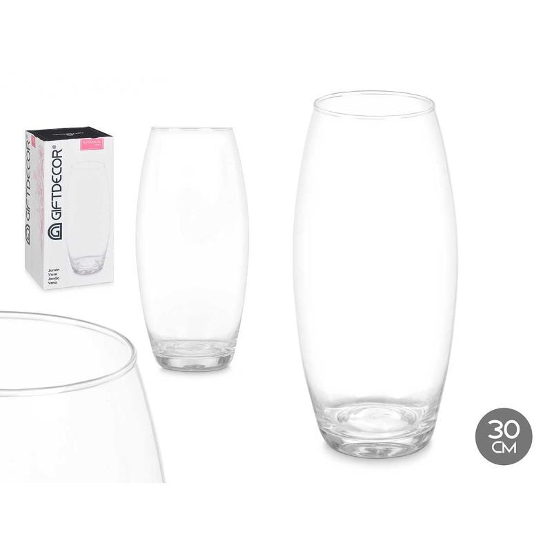 JARRON CRISTAL ABOMBADO 30 CM