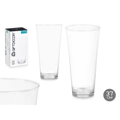 JARRON CRISTAL CUELLO CONICO 37 CM