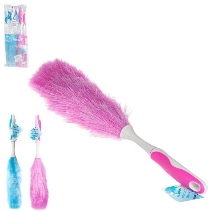 PLUMERO CON MANGO PLASTICO SURTID 46 CM