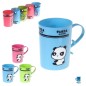 TAZA PANDA PLASTICO SURT 400 ML