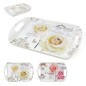 BANDEJA CON ASAS FLOR SURTIDO 36X24.5X3 CM