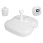 PIE DE SOMBRILLA BASE BLANCA 44.50X44.50X17.50 CM
