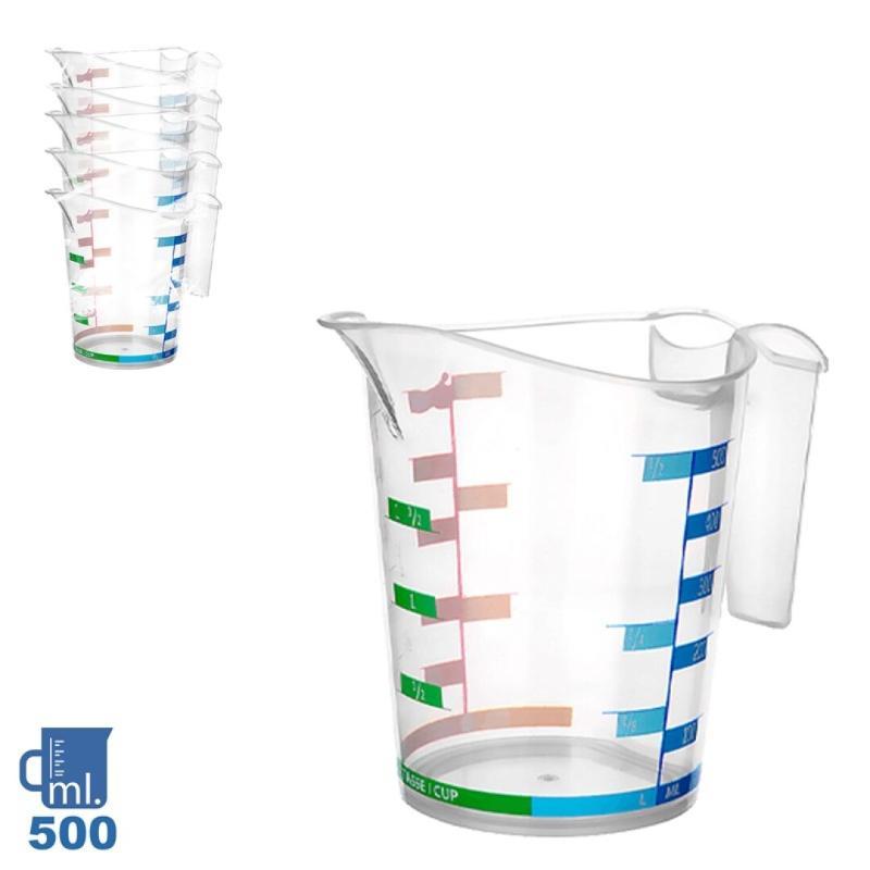 JARRA MEDIDORA PLASTICO 500 ML