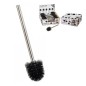 ESCOBILLA WC NEGRO ACERO INOXIDABLE