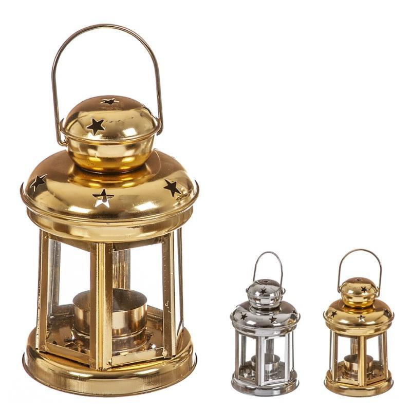 FAROLILLO METAL ESTRELLAS BRILLO SURT