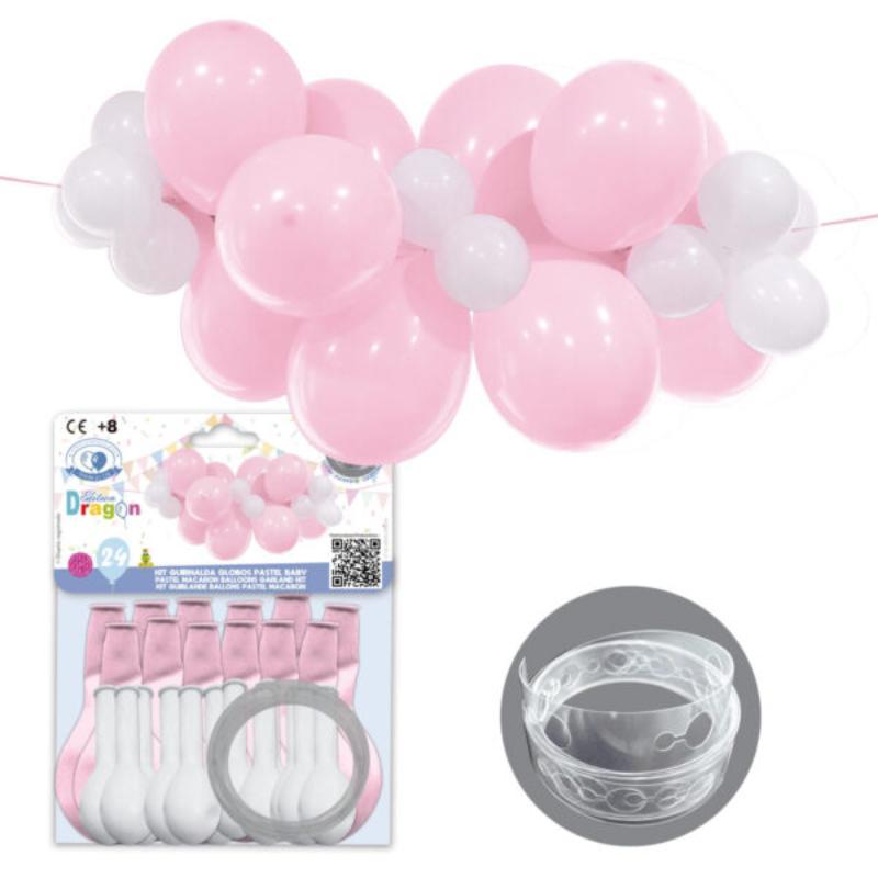 B/ED DRAGON 24 GL BABY ROSA/BLANCO REF.2425-7301