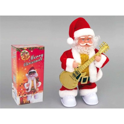 SANTA CLAUS C/GUITARRA C/LUZ SON Y MOV