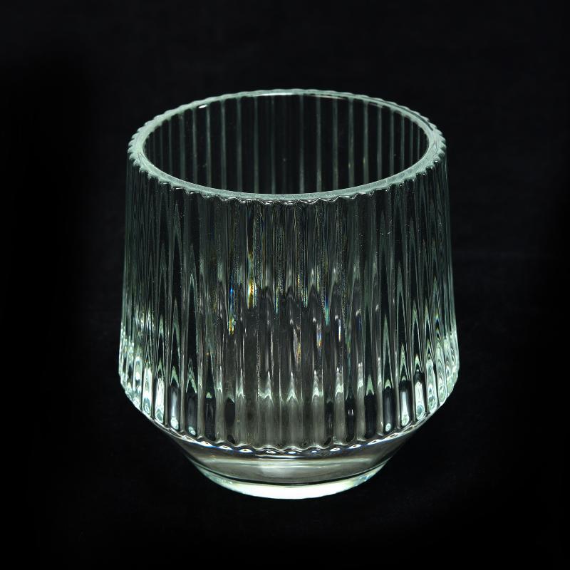 PORTAVELAS DE CRISTAL 8X8H CM