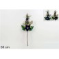RAMO FIORE NATALIZIO 50CM BLU 2ASS                