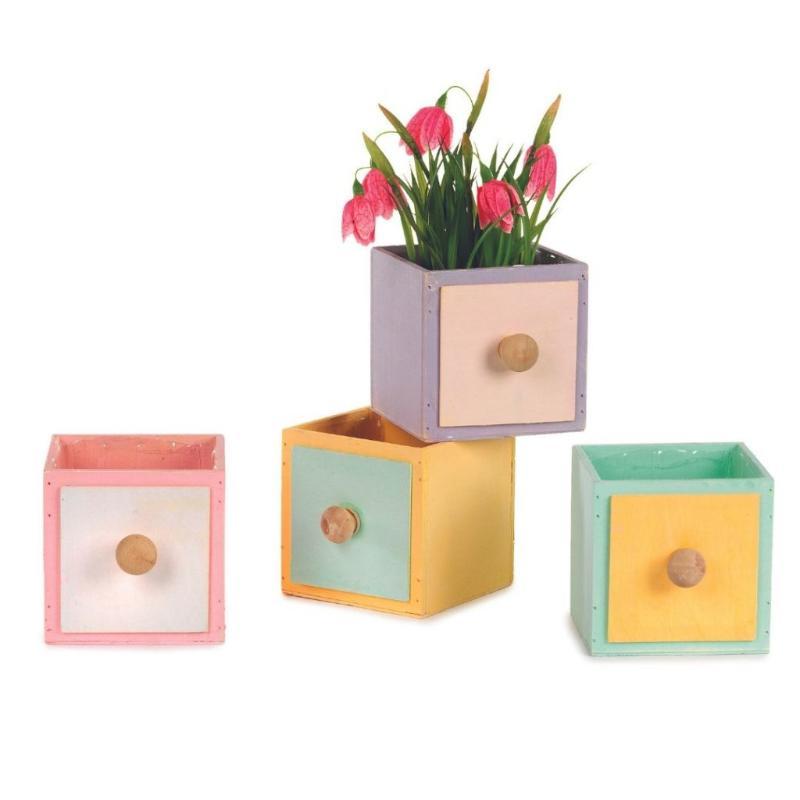 CAJON 12X12H12 CM DISPONIBLE EN 3 COLORES