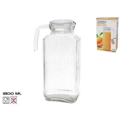 JARRA DE CRISTAL CON TAPA 1800 ML