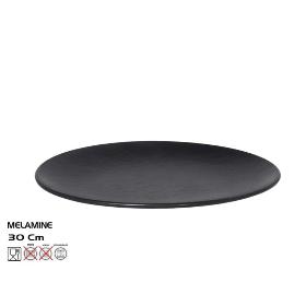 FUENTE OVAL TILDA 30X22.3 CM NEGRO MELAMINA