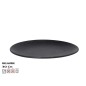 FUENTE OVAL TILDA 30X22.3 CM NEGRO MELAMINA