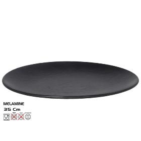 FUENTE OVAL TILDA 35X26 CM NEGRO - MELAMINA